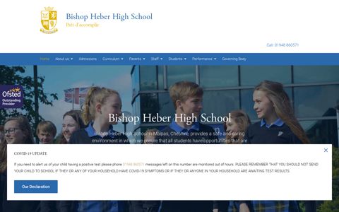 Bishop Heber High School, Cheshire | Prêt d'accomplir