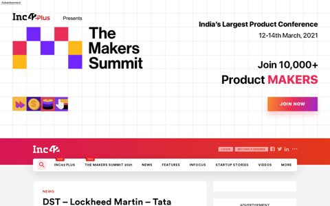DST – Lockheed Martin – Tata Trusts Invite Startups For IIGP ...