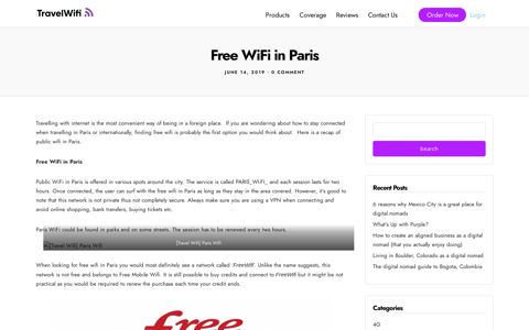 Free WiFi in Paris – TravelWifi's Blog