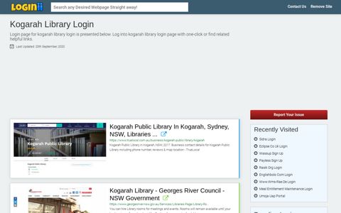 Kogarah Library Login - Loginii.com