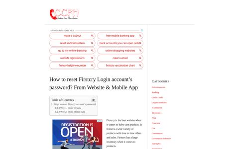 How to Reset Firstcry Account Password (Both Website ...