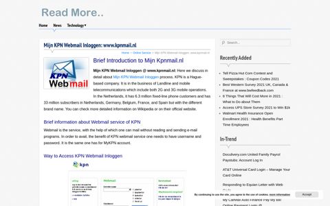 Mijn KPN Webmail Inloggen – www.kpnmail.nl | Mylogin4.com