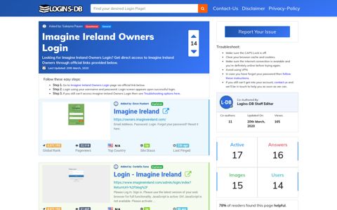 Imagine Ireland Owners Login - Logins-DB