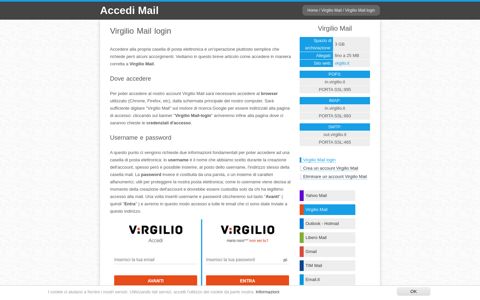 Virgilio Mail login | Accedi Mail