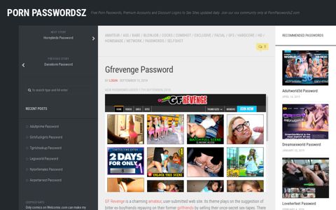 Gfrevenge Password