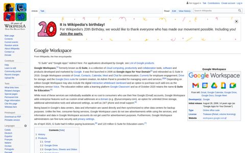 Google Workspace - Wikipedia