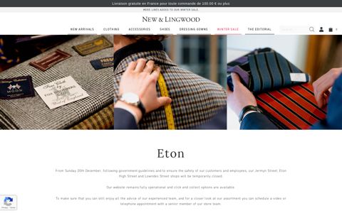 Eton Store: Windsor | New & Lingwood