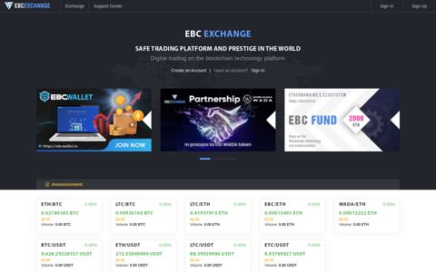 EBC Exchange - EtherBanking's Ecosystem