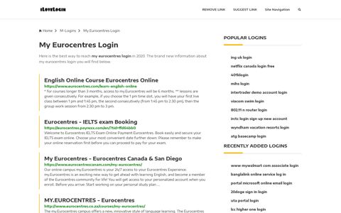 My Eurocentres Login ❤️ One Click Access - iLoveLogin