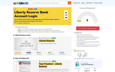 Liberty Reserve Bank Account Login