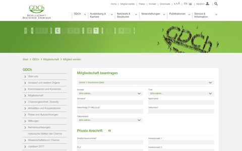 Onlineregistrierung | Gesellschaft Deutscher Chemiker e.V.