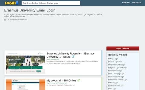 Erasmus University Email Login - Loginii.com