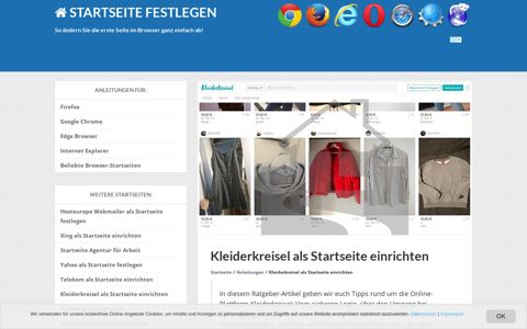 Kleiderkreisel 🦄 Deine Startseite im Browser