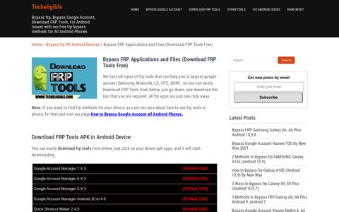 Bypass FRP APK Applications and Files (Download FRP ...