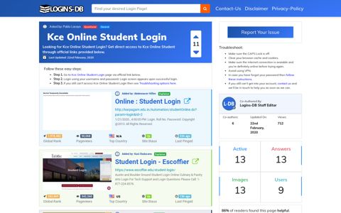 Kce Online Student Login - Logins-DB