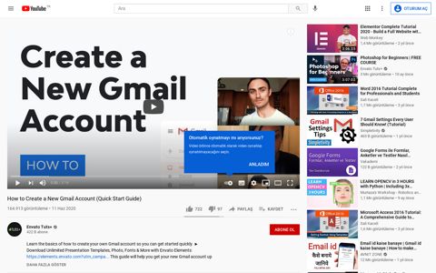 How to Create a New Gmail Account (Quick Start ... - YouTube