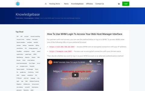 How To Use WHM Login To Access Your Web Host Manager ...