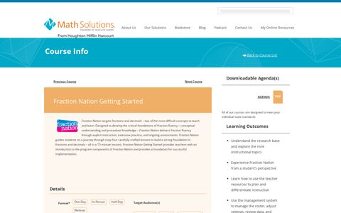 Fraction Nation Getting Started | Math Solutions