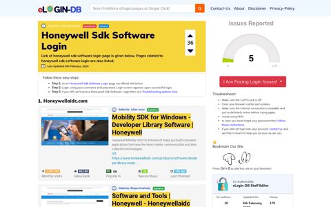 Honeywell Sdk Software Login