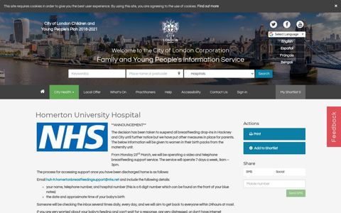 Homerton University Hospital | FYi Directory