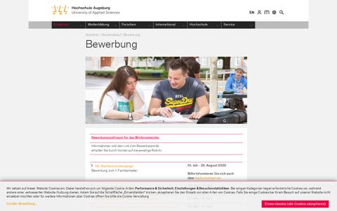 Bewerbung - Hochschule Augsburg
