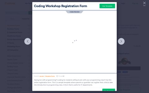 Coding Workshop Registration Form Template | JotForm