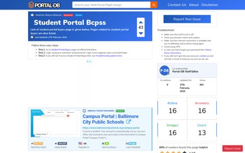 Student Portal Bcpss - Portal-DB.live