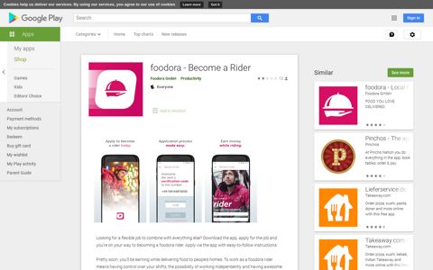foodora - Become a Rider - Apps on Google Play