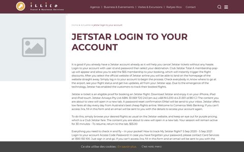 Jetstar Login To Your Account - Illico Travel