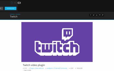 Twitch | Kodi | Open Source Home Theater Software