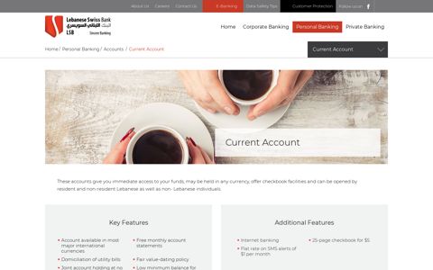 Current Account - LSB - Lebanese Swiss Bank