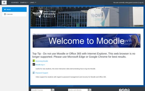 Moodle at Yeovil College