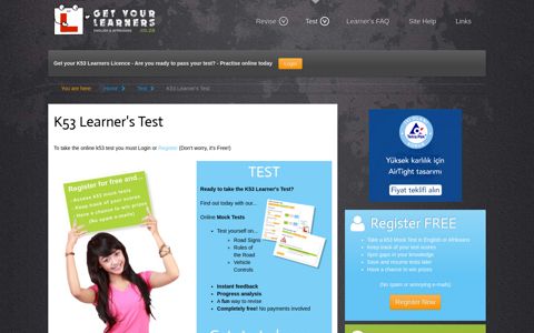 K53 Learner's Test - Get Your Learners