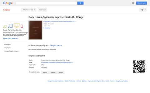 Kopernikus-Gymnasium präsentiert: Abi Rouge - Google Books