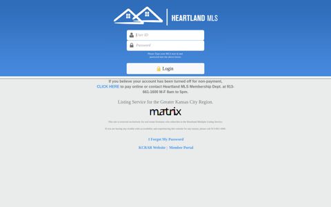 HMLS Matrix log in - Heartland MLS