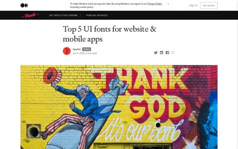 Top 5 UI fonts for website & mobile apps | by Sparklin | Muzli ...