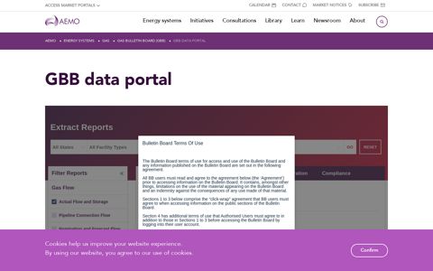 AEMO | GBB data portal - Australian Energy Market Operator