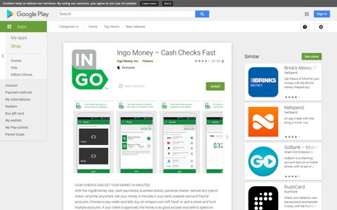 Ingo Money – Cash Checks Fast - Apps on Google Play