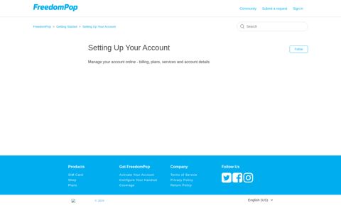 Setting Up Your Account – FreedomPop - FreedomPop Support