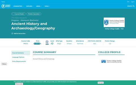 Ancient History and Archaeology/Geography - CareersPortal.ie