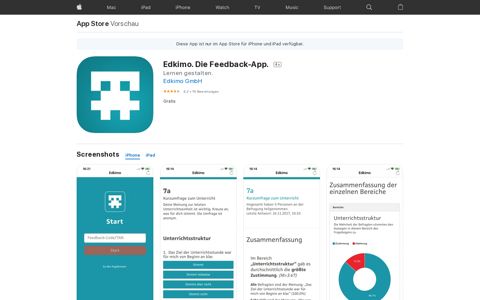 ‎Edkimo. Die Feedback-App. im App Store