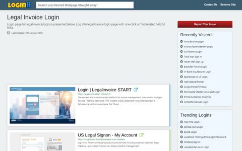 Legal Invoice Login - Loginii.com
