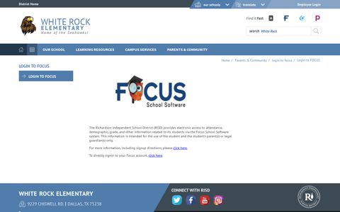 login to focus / Login to FOCUS - Richardson ISD