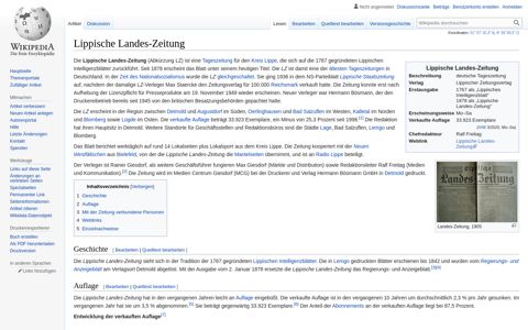 Lippische Landes-Zeitung – Wikipedia