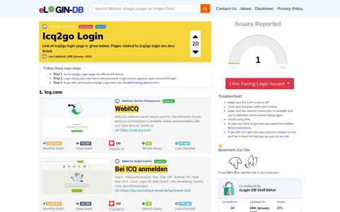Icq2go Login - A database full of login pages from all over the ...