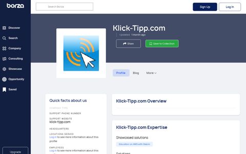 Klick-Tipp.com: Discover Solutions & Connect | Borza