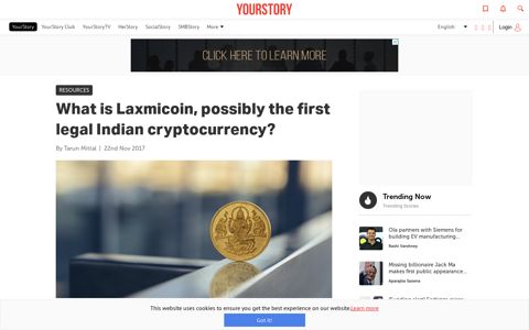 What is Laxmicoin, possibly the first legal Indian ... - YourStory