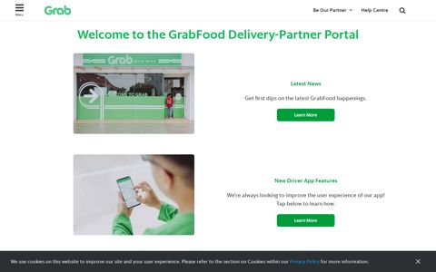 Welcome to the GrabFood Delivery-Partner Portal | Grab SG