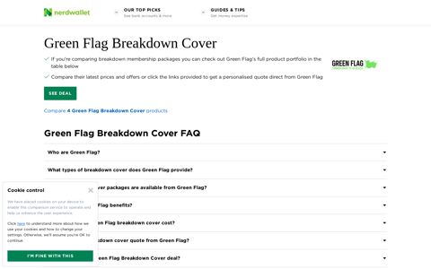 Compare Green Flag Breakdown Cover, Roadside ...