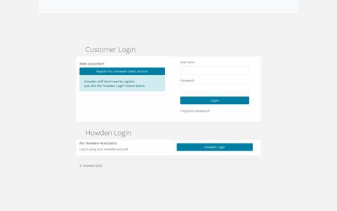Howden Select Login
